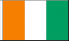 Ivory Coast Hand Waving Flags